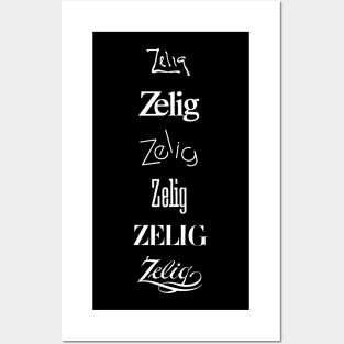 Zelig Font Posters and Art